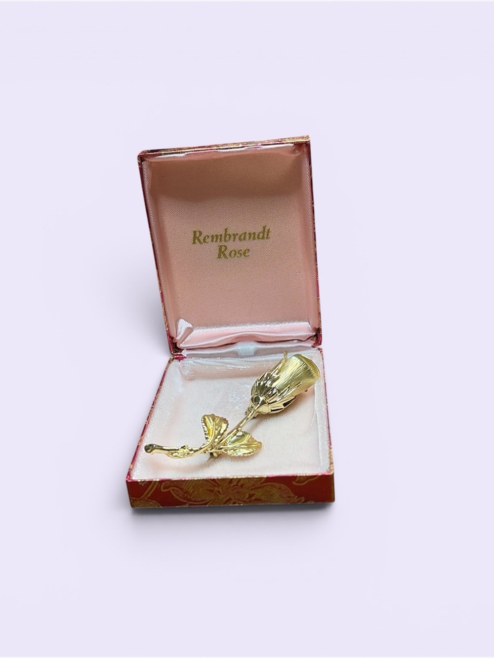 136 Rembrandt Rose Gold-Tone Decorative Rose